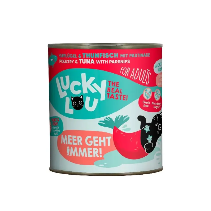 Lucky Lou LifeStage Adult Πουλερικά & Τόνος (με Παστινάκι) 800gr