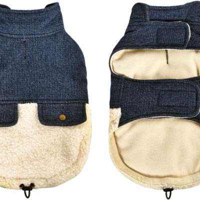 Μπουφάν Σκύλου Jean Denim n Fleece
