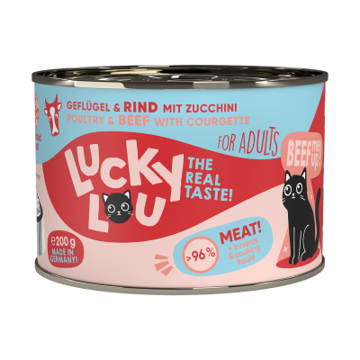 Lucky Lou LifeStage Adult Πουλερικά & Βοδινό (με Κολοκυθάκι) 200gr