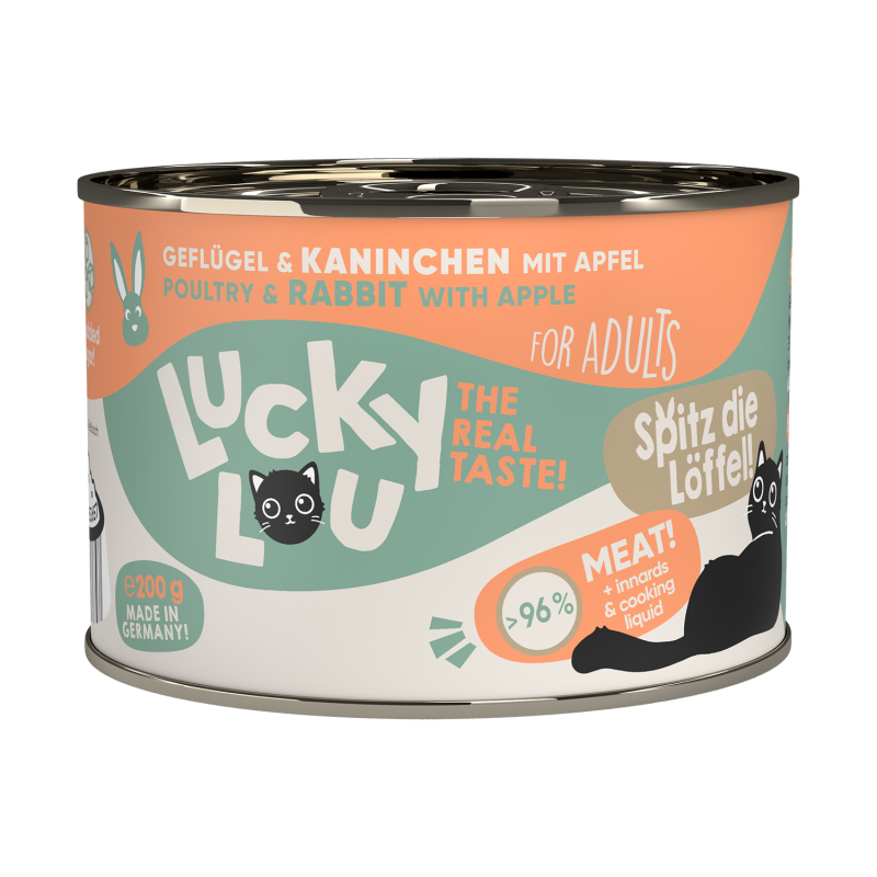 Lucky Lou LifeStage Adult Πουλερικά & Κουνέλι (με Μήλο) 200gr