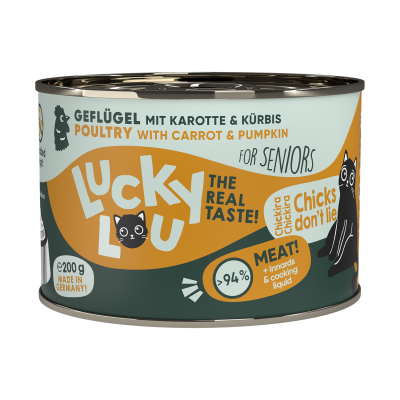 Lucky Lou LifeStage Senior Πουλερικά (με Καρότο & Κολοκύθα) 200gr