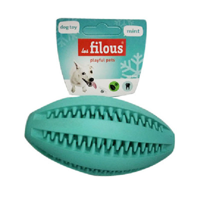Les Filous Dental Rubber Rugby Ball (Άρωμα Μέντας) 11 cm