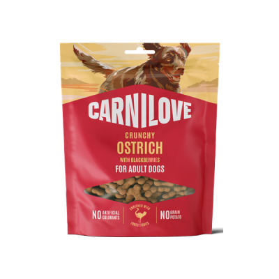 Carnilove® Crunchy Snack Ostrich with Blackberries for Adult Dogs 200gr