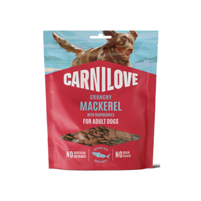 Carnilove® Crunchy Snack Mackerel with Raspberries for Adult Dogs 200gr