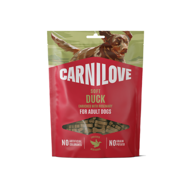Carnilove® Soft Snack Duck enriched with Rosemary for Adult Dogs 200gr
