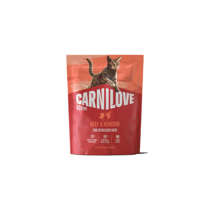 Carnilove Active® Beef & Venison for Sterilised Cats 400gr Carnilove Active® Beef & Venison for Sterilised Cats 400gr