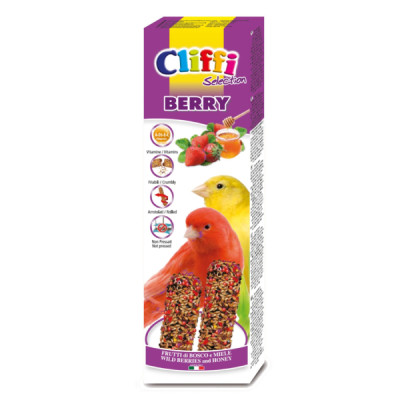 Cliffi Sticks for Canary with Wild Berries