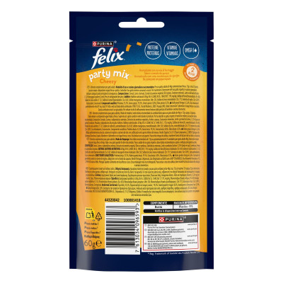 Felix Party Mix Cheezy με Γεύση από ένα Μίγμα Τυριών 60gr Felix Party Mix Cheezy με Γεύση από ένα Μίγμα Τυριών 60gr
