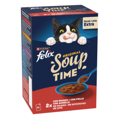 Felix Soup Βοδινό, Κοτόπουλο & Αρνί 6x48g