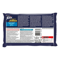 Felix Sensations Jellies Πολυσυσκευασία με Σολομό και Πέστροφα 4x85g