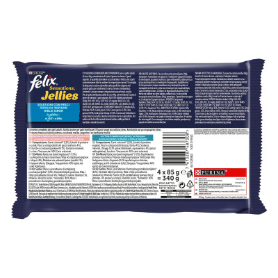 Felix Sensations Jellies Πολυσυσκευασία με Σολομό και Πέστροφα 4x85g Felix Sensations Jellies Πολυσυσκευασία με Σολομό και Πέστροφα 4x85g