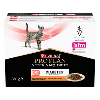PROPLAN VETERINARY DIETS Diabetes Management Υγρή τροφή για γάτες Φακελάκια 10x85g