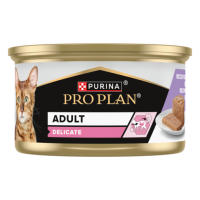 Purina Pro Plan Delicate Μους Γαλοπούλα 85g