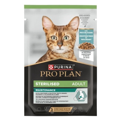 Purina Pro Plan Sterilised Ψάρια Ωκεανού σε Ζελέ 85g