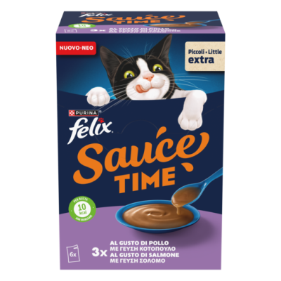 Felix Sauce Time Κοτόπουλο & Σολομός 6x40g